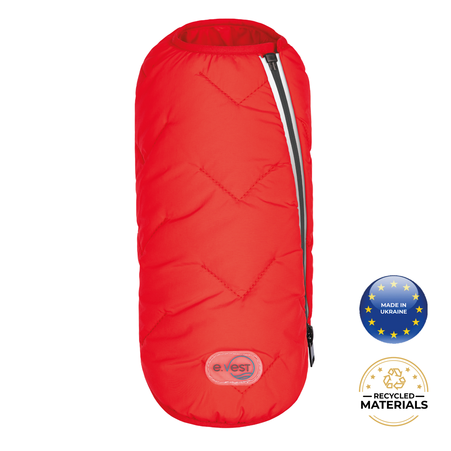 Eco-Friendly Waterproof Dog Rain Jacket with Reflective Zipper - Pets