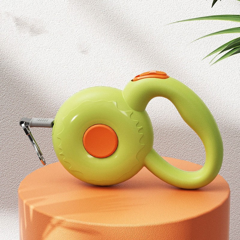 Reflective Retractable Dog Leash for Safe Night Walks Green Accessories