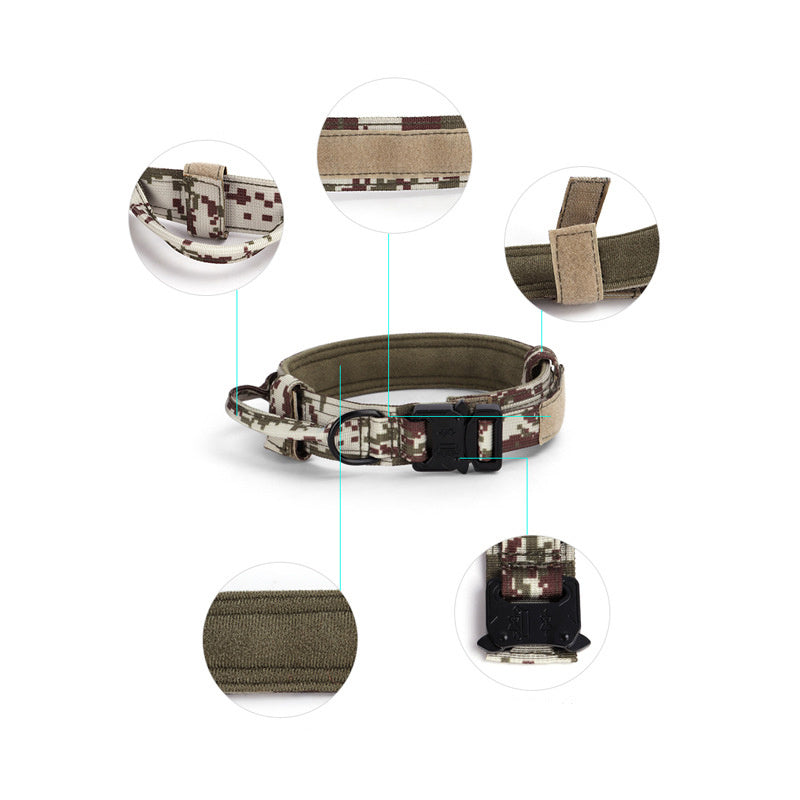 Adjustable Tactical Dog Collar with Quick Release Buckle | Nylon Collar for Training Dogs Dog Collars & Leashes