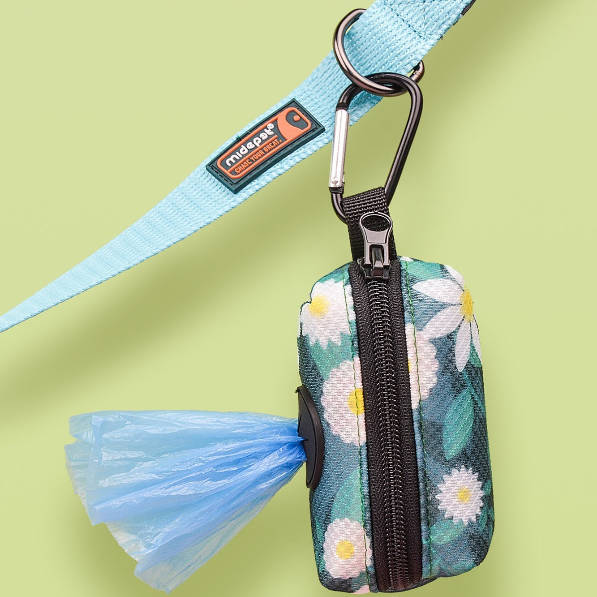 Portable Dog Waste Bag Dispenser | Stylish Printed Poop Dog Bag Holder - travel
