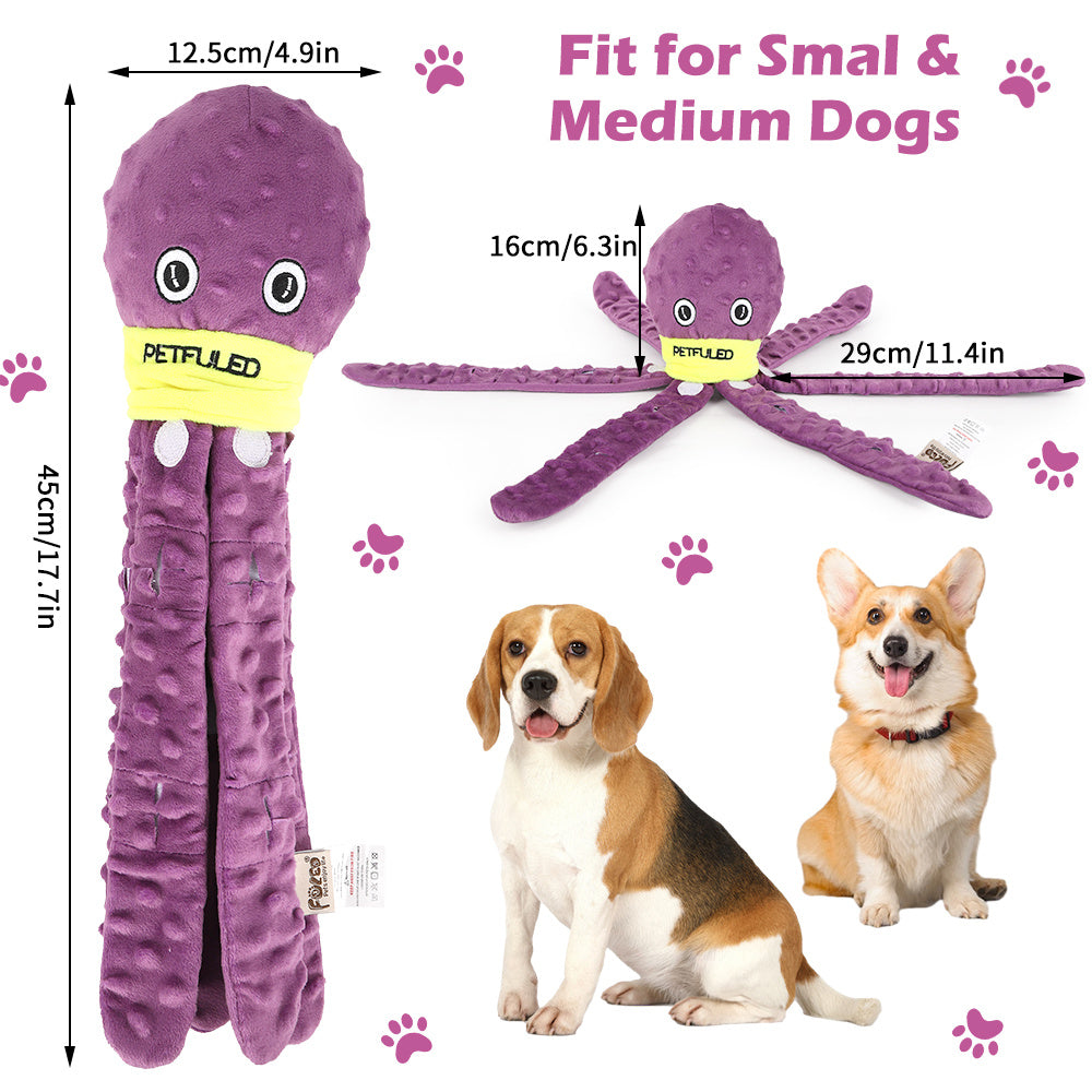 Plush Octopus Dog Snuffle Toy | Interactive Slow Feeder And Chew Toy toys