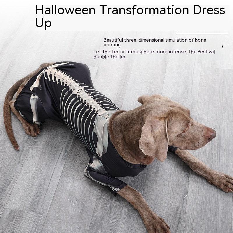 Fashion Dog Halloween Clothes: Halloween Costume Polyester Jacket for Large Dogs Accessories