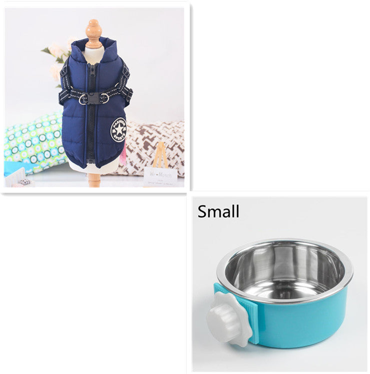 Waterproof Winter Dog Coat with Built-in Harness | Warm Dog Jacket - Blue / 3XL - Accessories