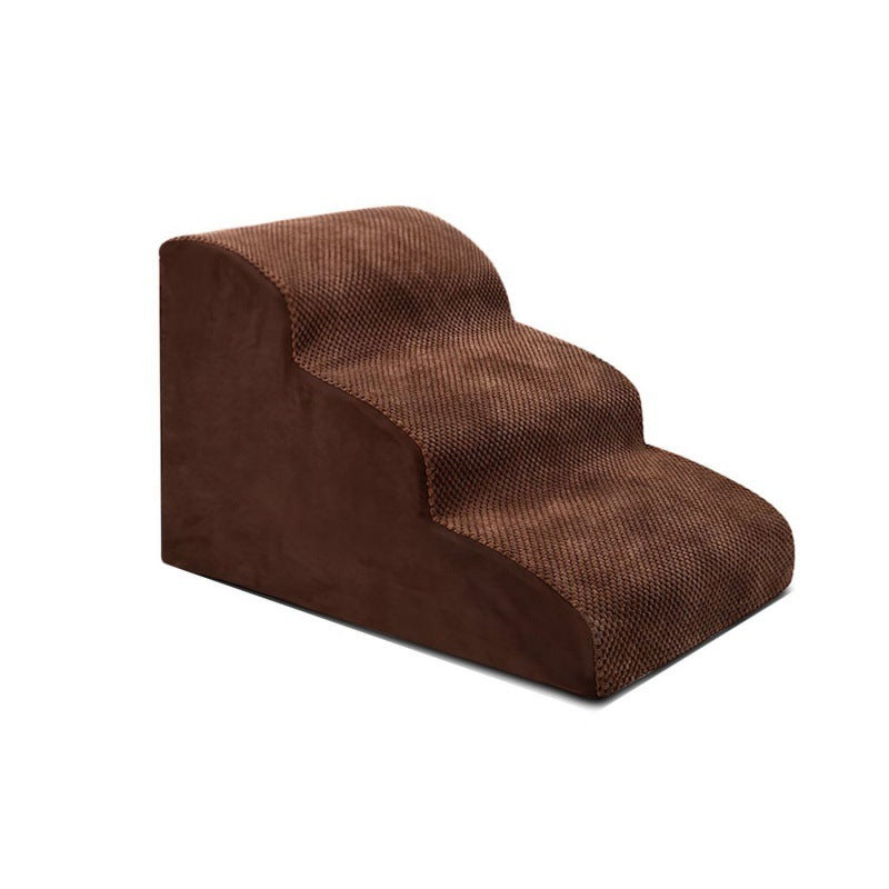 Removable And Washable 3 Step Dog Stairs | Non slip Dog Ladder Brown Pineapple / 58x31x28 Third Order home