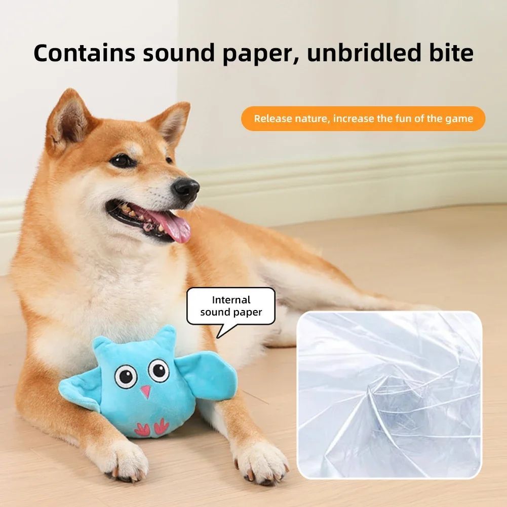 Plush Squeaky Dog Toys | Cute Bite Resistant Animal Shapes for All Dog Sizes home