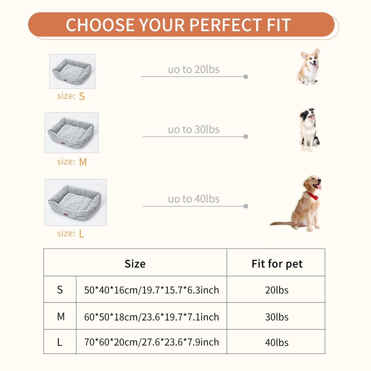 Plush Dog Sofa Bed | Calming Dog Bed with Removable Cushion beds