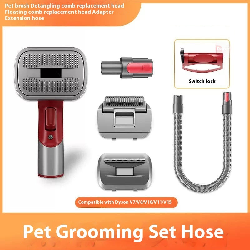 Dog Grooming Vacuum Attachment | Hair Suction Tool for Dogs Suit 1 home