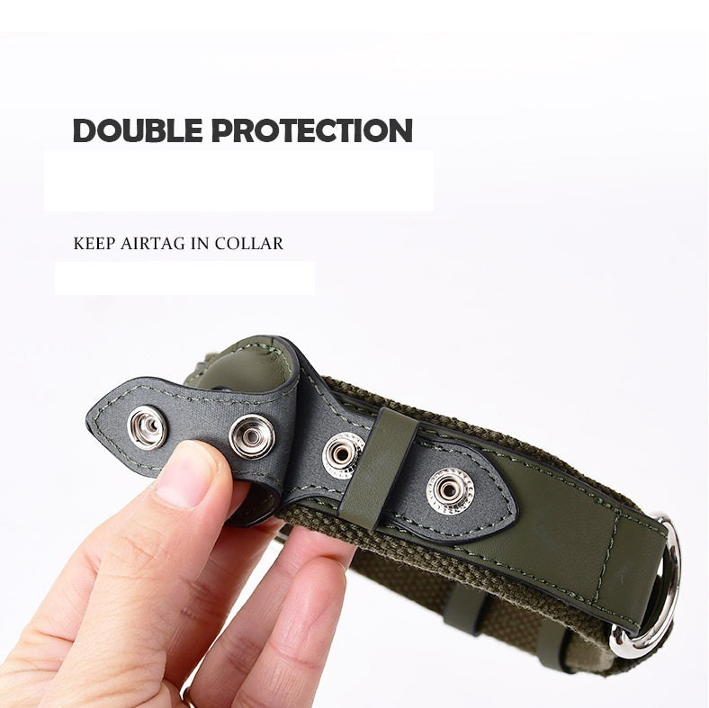 Adjustable AirTag Dog Collar | Secure Anti Loss Tracking Collar For Dogs Dog Collars & Leashes