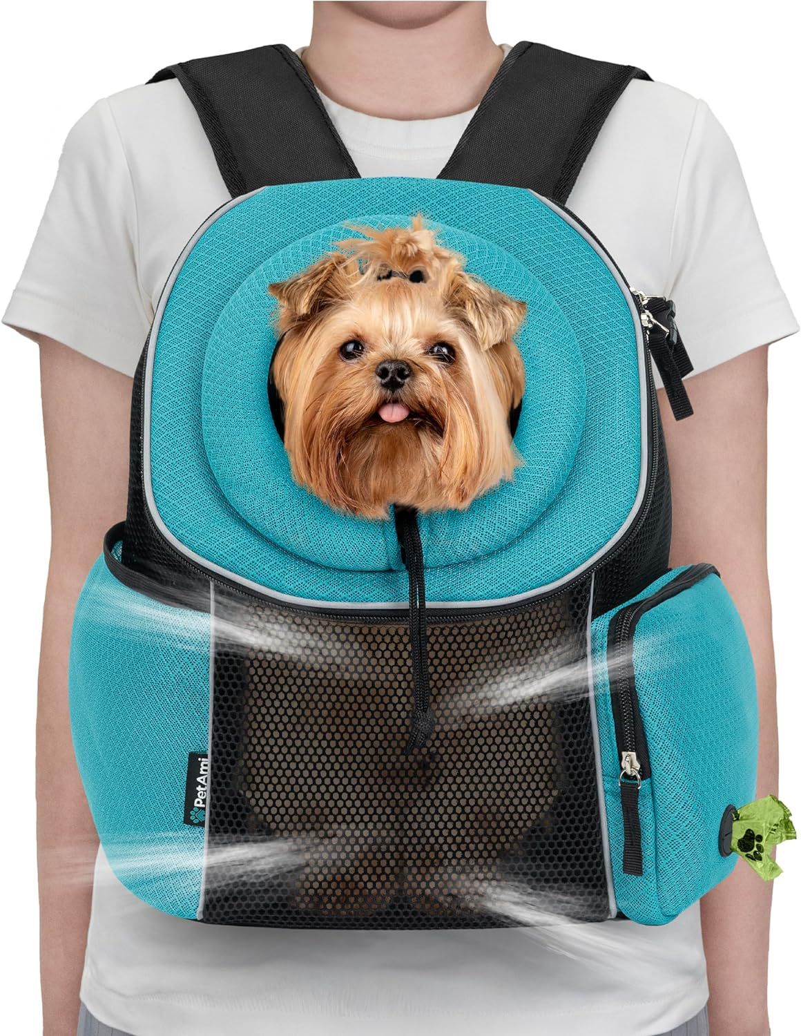 Portable Dog Travel Backpack | Breathable And Lightweight Dog Carrier - Blue - travel