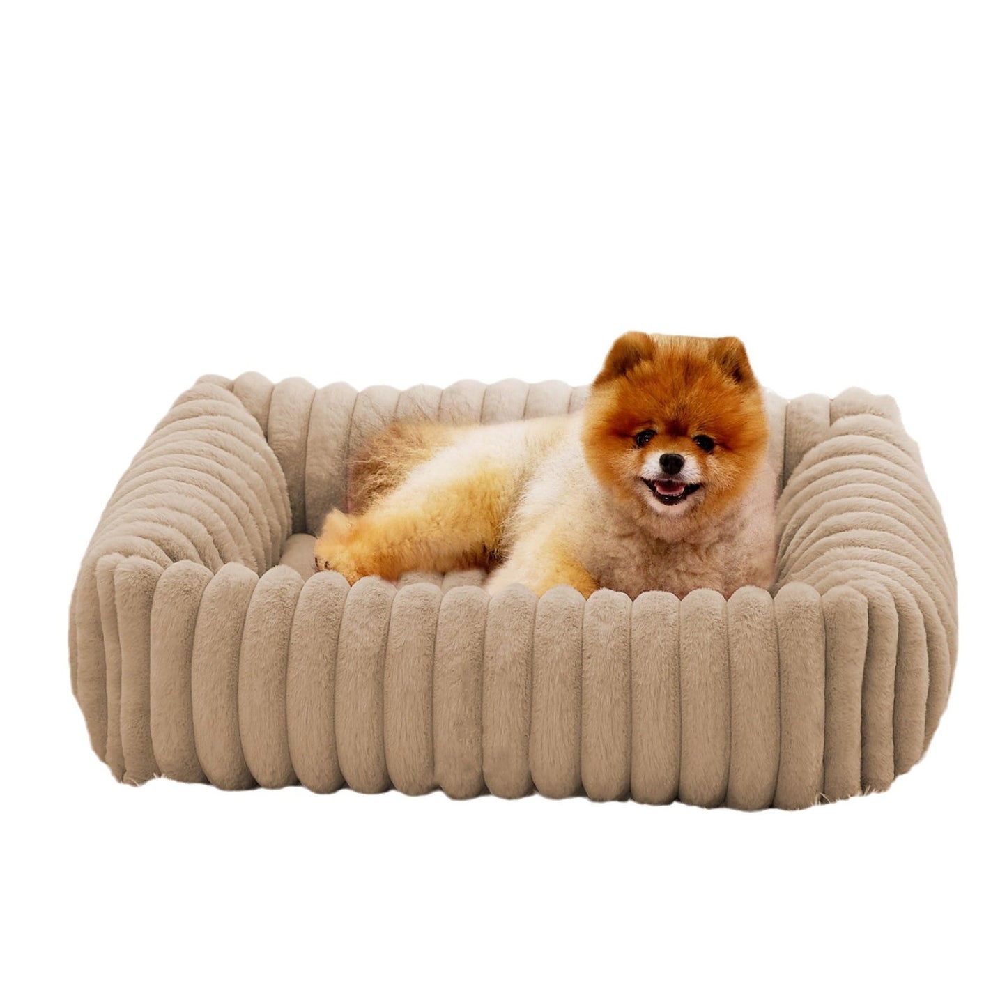 Cozy Corduroy Dog Bed | Winter Warm And Removable Cushion for Dogs beds