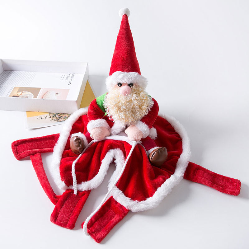 Festive Christmas Pet Outfit for Dogs Holiday Dog Costume Red / L christmas