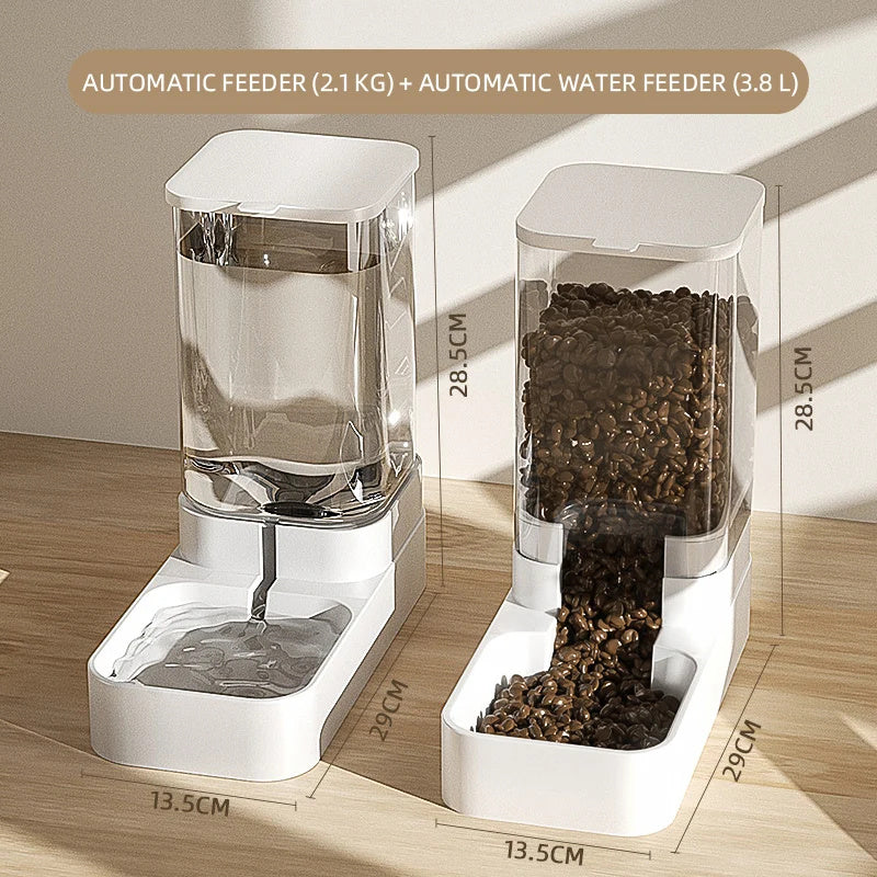 Automatic Dog Feeder And Water Dispenser | Large Capacity Gravity Fed for Dogs Suit beds