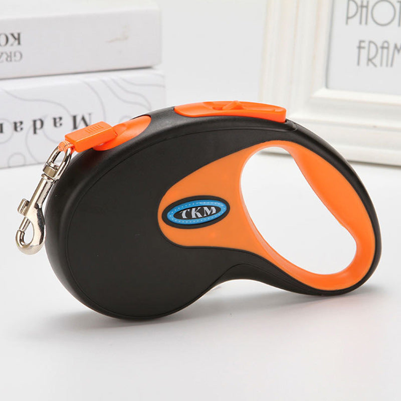 Dog Traction Rope Automatic Retractable Dog Chain Tractor - Orange / 3M - leash