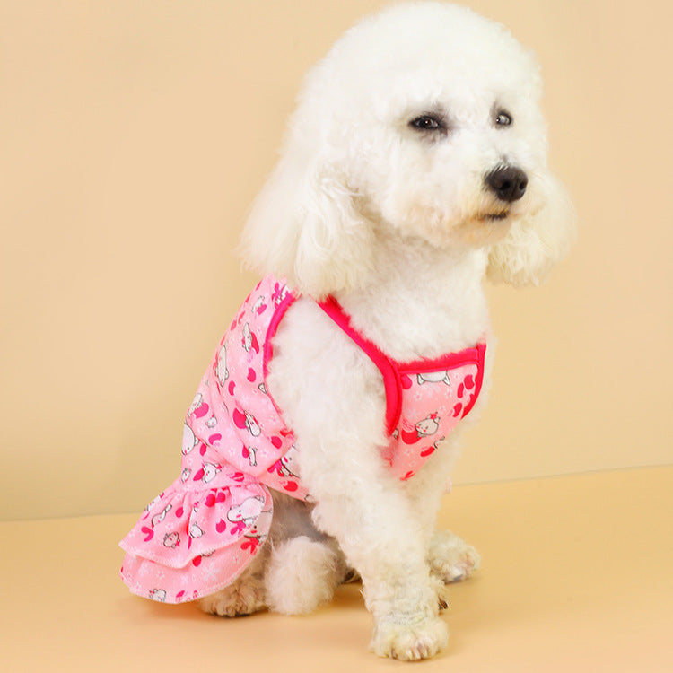 Elegant Princess Dog Skirt | Stylish Streamer Dress for Dogs beds