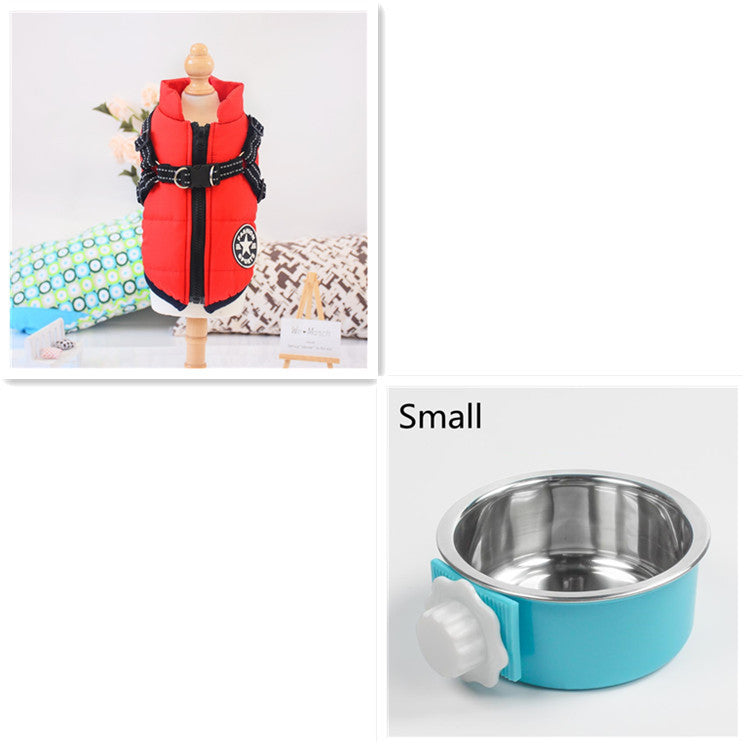 Waterproof Winter Dog Coat with Built-in Harness | Warm Dog Jacket - Red / 3XL - Accessories