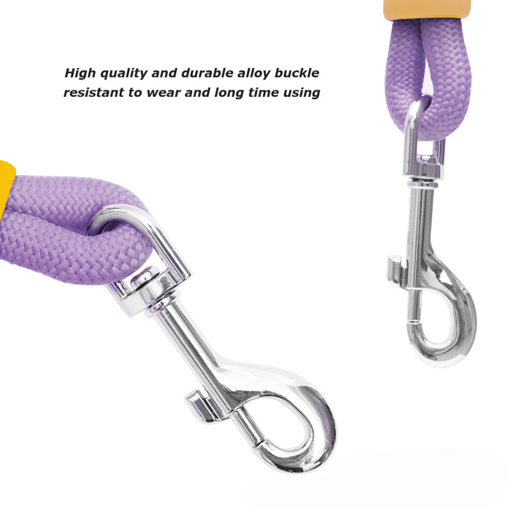 Nylon Dog Leash with Comfortable Foam Handle | Anti-Slip Dog Traction Rope - leash