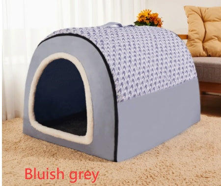 Cozy Dog Kennel And Bed | Removable Dog House for Dogs Bluish grey / 3XL house