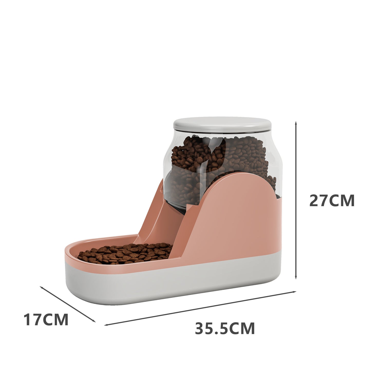 Automatic Dog Feeder And Water Dispenser for Dogs | Non Slip Dog Food Dispenser Pink / Feeder food