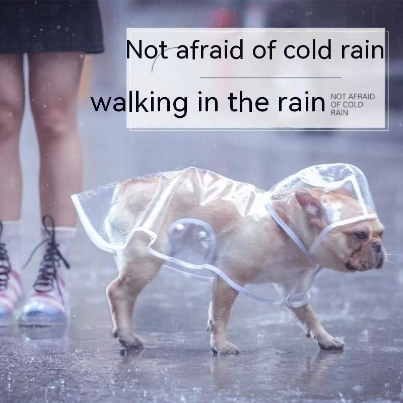 Dog Raincoat: Plastic Waterproof Jacket for Small to Medium Dogs - Accessories