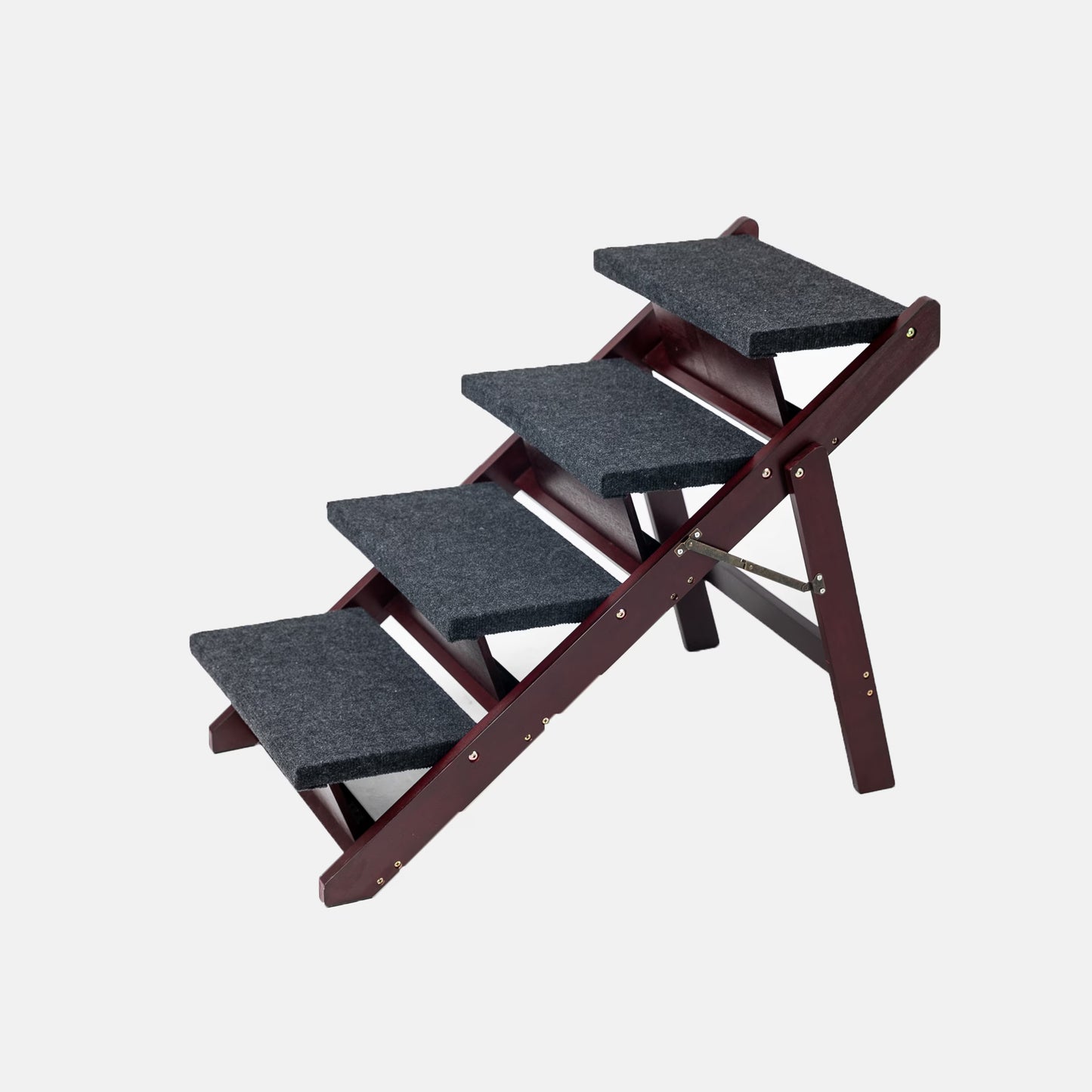 4 Level Foldable Wooden Dog Stairs And Ramp | Dog Ladder for Beds And Cars home