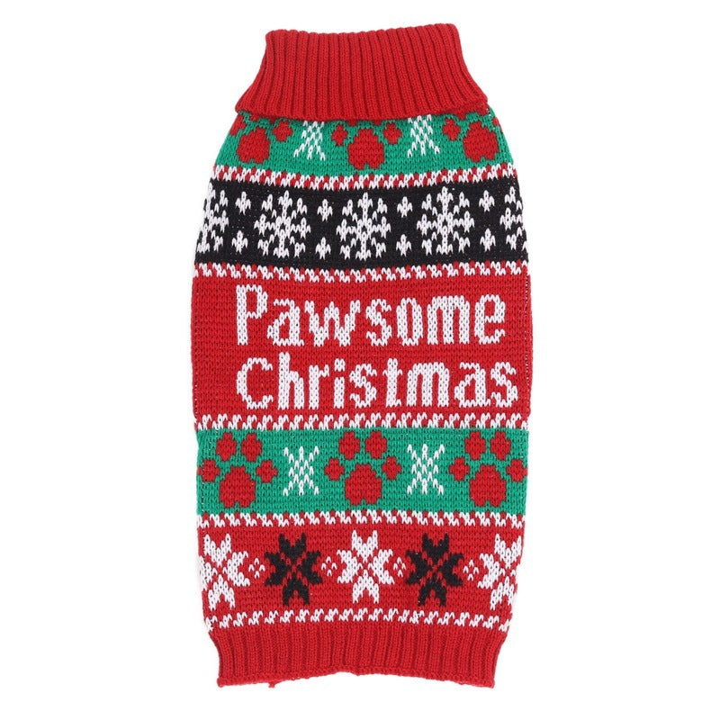 Warm Dog Christmas Sweater for Small Dogs | Winter Dog Christmas Clothing Red / L fashion