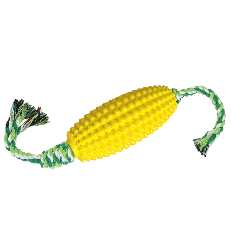 Interactive Dog Chew Toy | Corn Shaped Dog Dental Care Yellow toys