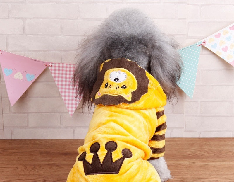 Winter Warm Dog Costume Sweater | Soft Coral Fleece Outfit for Dogs Lion / 2XL costumes