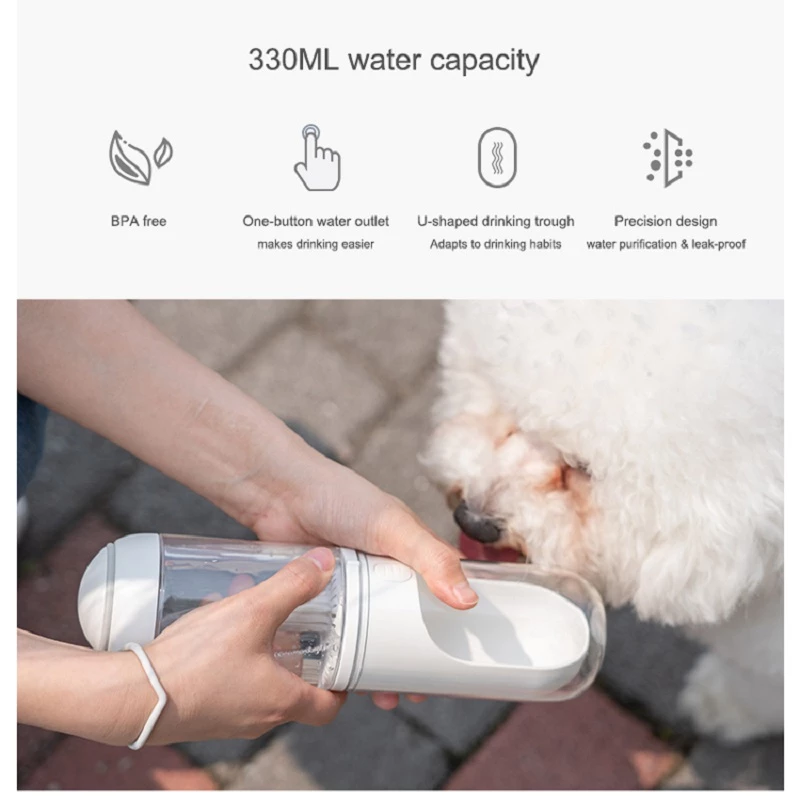 Outdoor Travel Pet Water Dispenser Pet Dog Cat Water Bottle Dog Travel Essentials