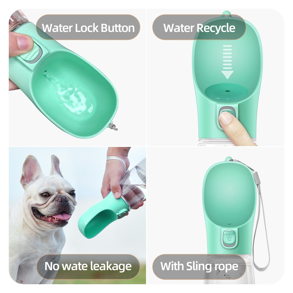 Portable Dog Water Bottle And Travel Dispenser | Leak-Proof for Dogs on the Go - Dog Travel Essentials