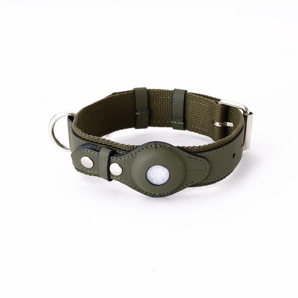 Adjustable AirTag Dog Collar | Secure Anti Loss Tracking Collar For Dogs L Dog Collars & Leashes