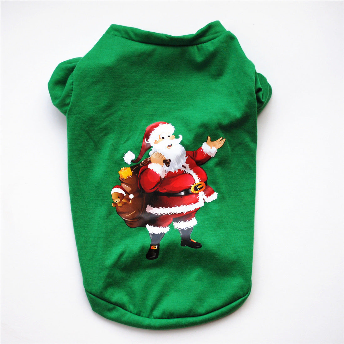Stylish Christmas Dog Clothes & Apparel Festive Pet Dog Outfits Green Santa Claus / L christmas