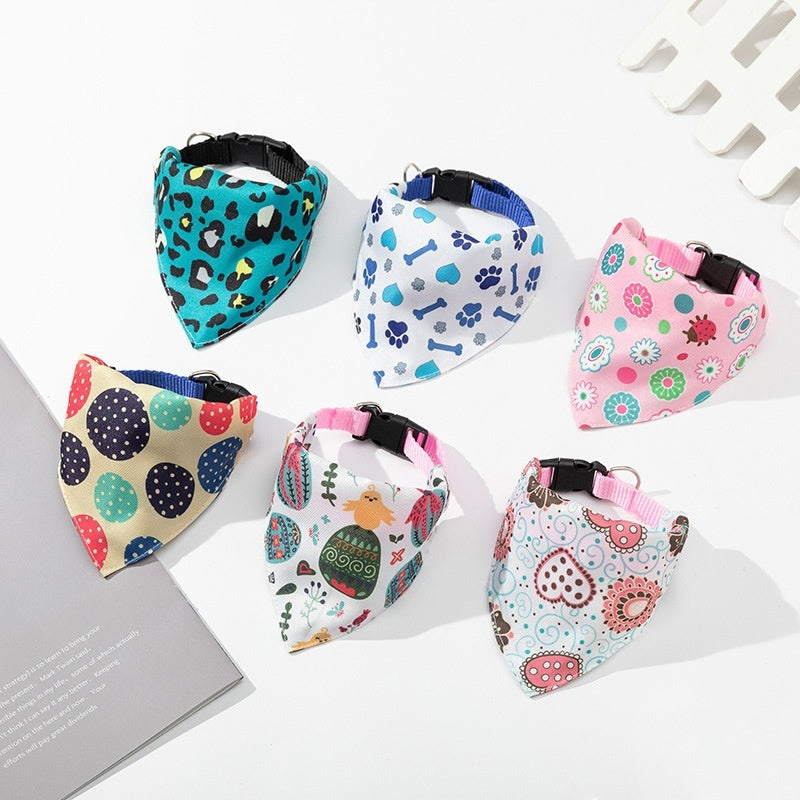Dog Bandana and Saliva Towel Available in Different Patterns Accessories