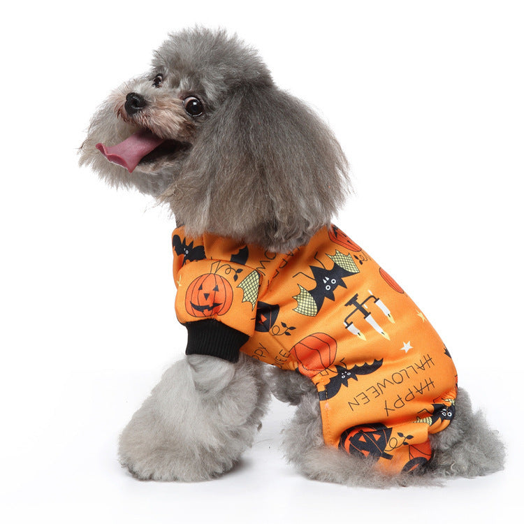 Dog Halloween Christmas Festive Dress Up Costume: Dog Halloween and Christmas Outfits SDZ138 Orange Candlelight / L