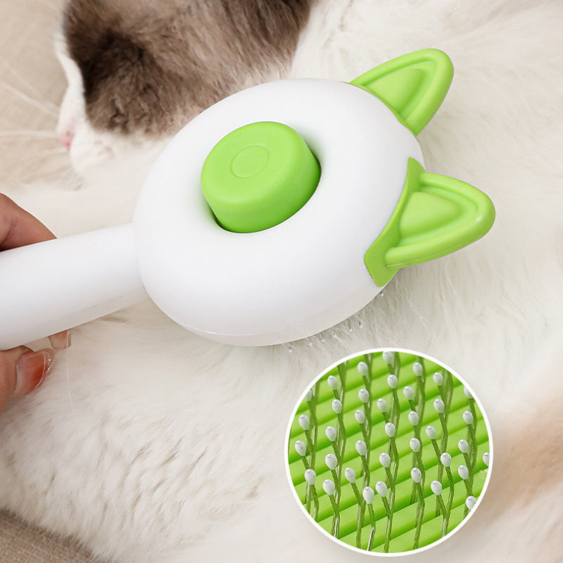 Self Cleaning Dematting Brush for Dogs And Cats | One Click Dog Hair Remover home