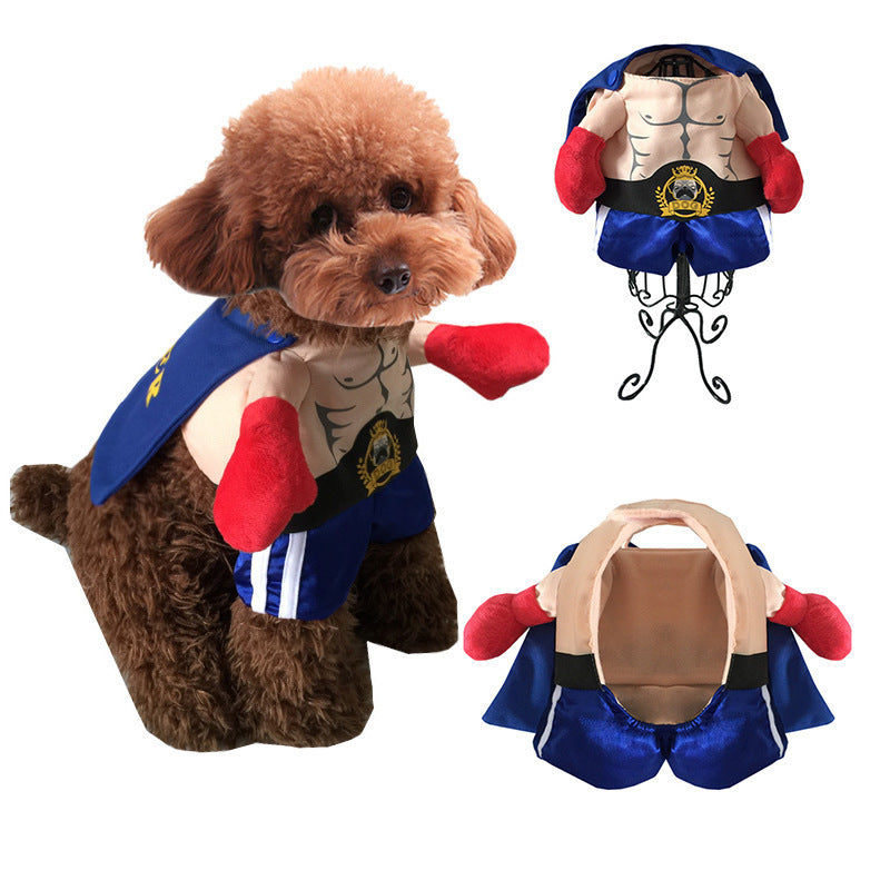 Boxer Halloween Dog Clothes: Upright Champion Dog Costume For Special Occasions Accessories