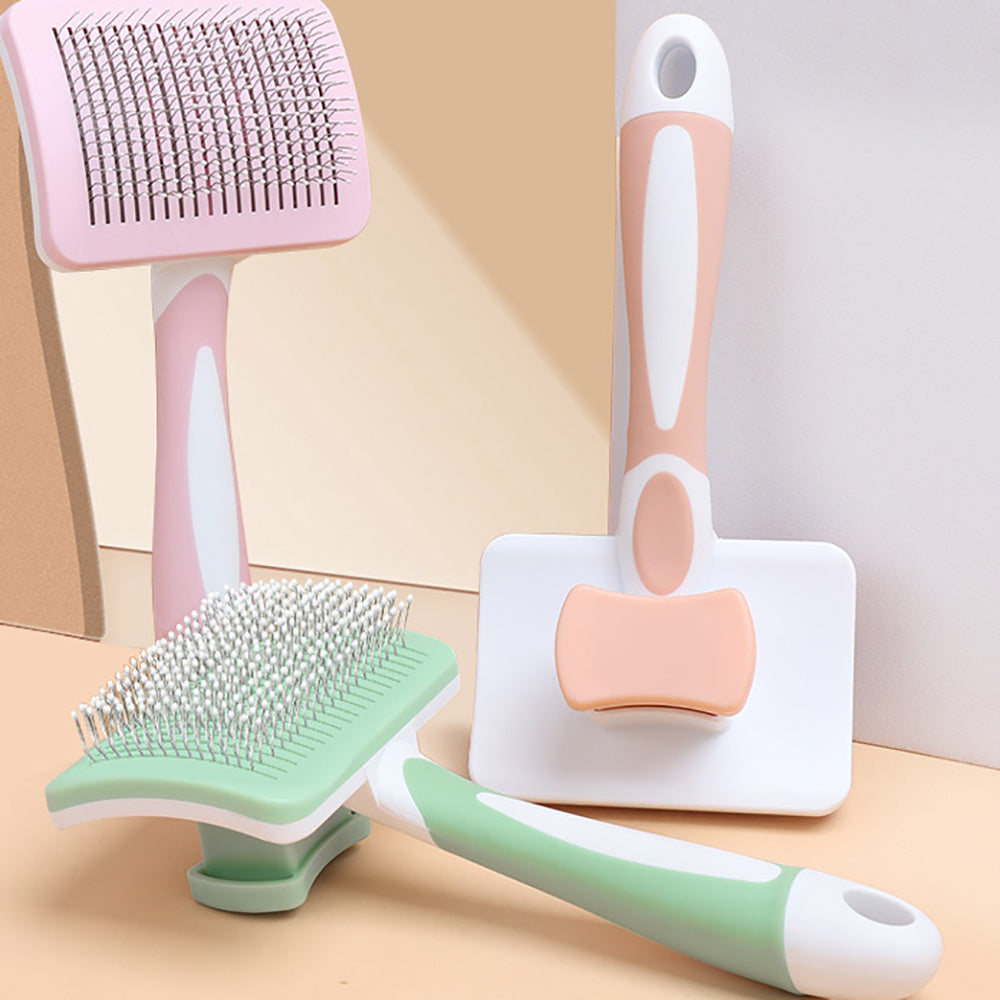 Self Cleaning Slicker Brush for Dogs | One Click Grooming for All Dog Types home