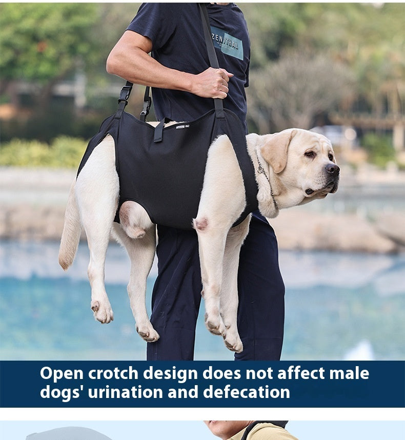 Oxford Cloth Dog Lifting Harness | Support Sling for Injured or Senior Dogs - travel