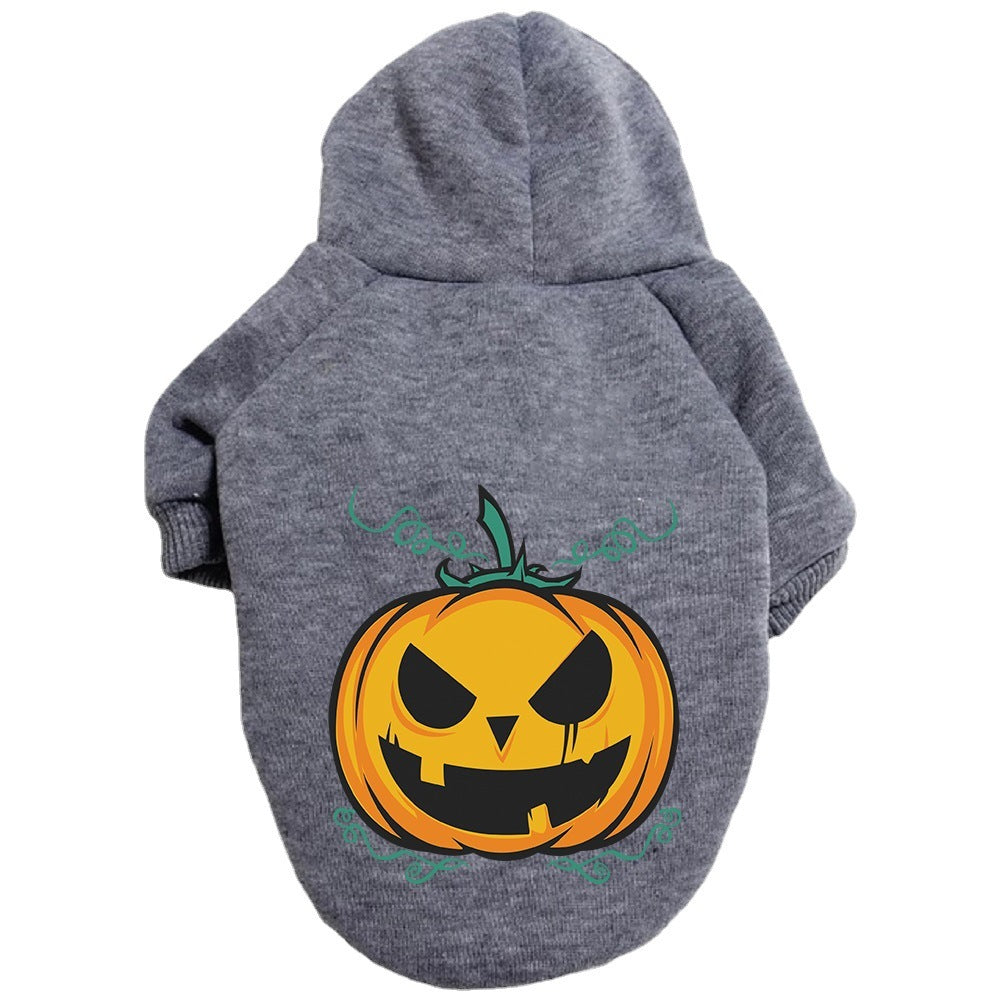 Halloween Pumpkin Dog Pattern Sweater Clothes: Polyester Dog Halloween Sweatshirt Accessories