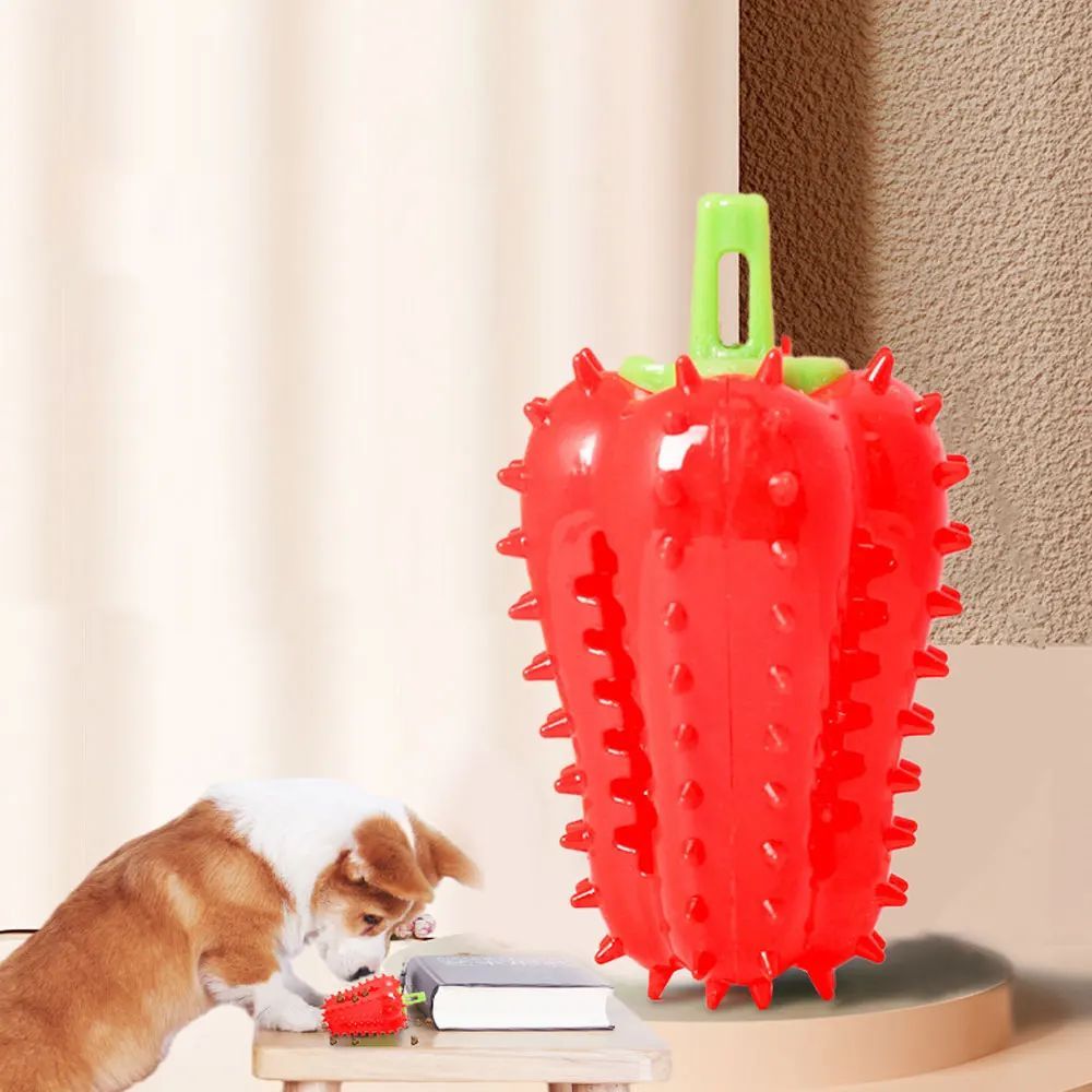 Interactive Chili Dog Chew Toy | Treat Dispenser for All Dog Sizes toys