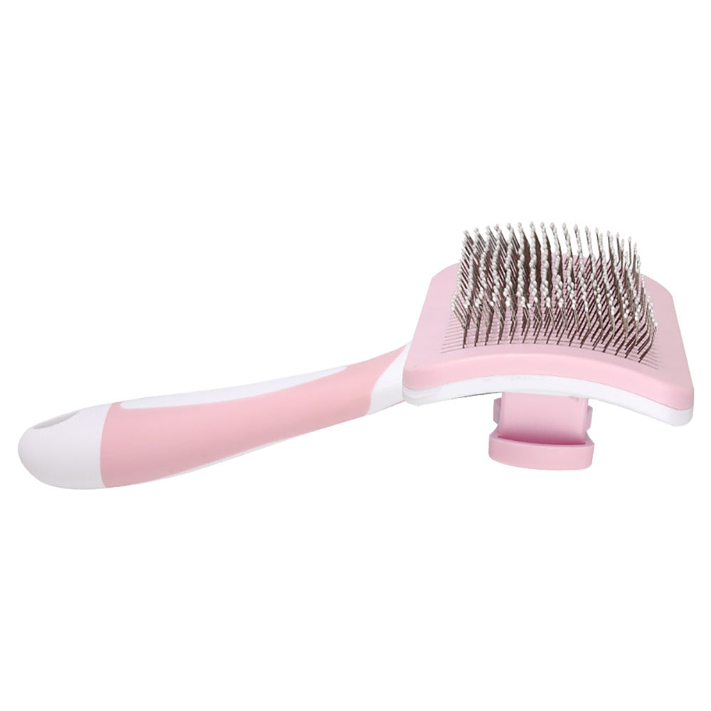 Self Cleaning Slicker Brush for Dogs | One Click Grooming for All Dog Types home