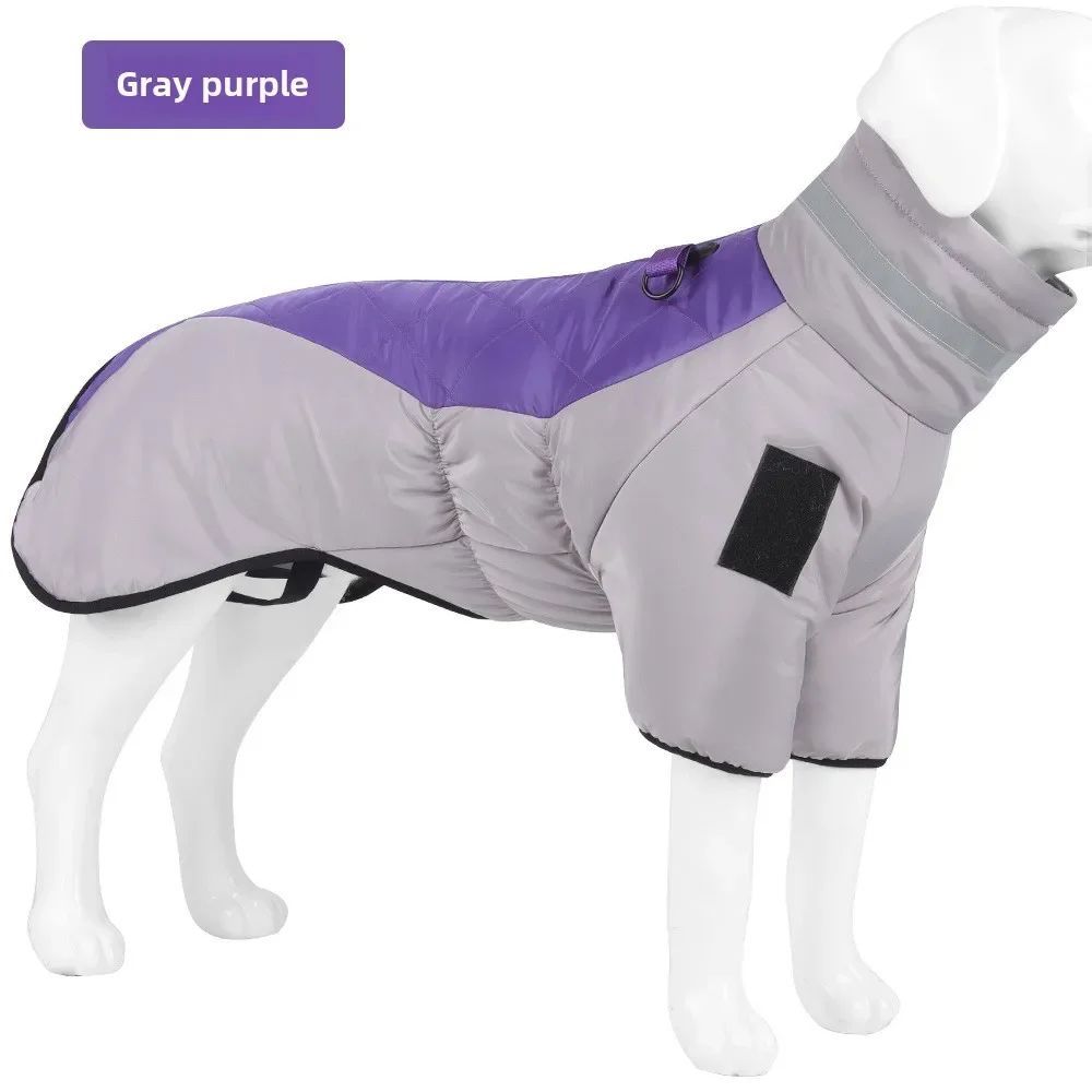 Waterproof And Reflective Winter Dog Coat | Warm Jacket for Large Dogs - Purple / 2XL - coats