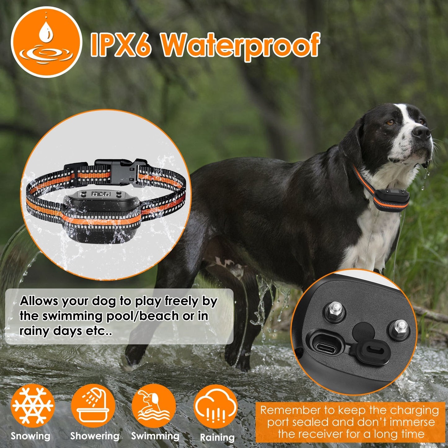 2-in-1 GPS Wireless Dog Collar And Tracker | Waterproof Dog Collar for All Dogs - 1Pcs - Dog Collars & Leashes