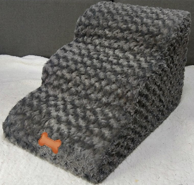 Removable And Washable Dog Dog Stairs | 3 Step Sponge Ladder 02Grey / 60x42x36CM home