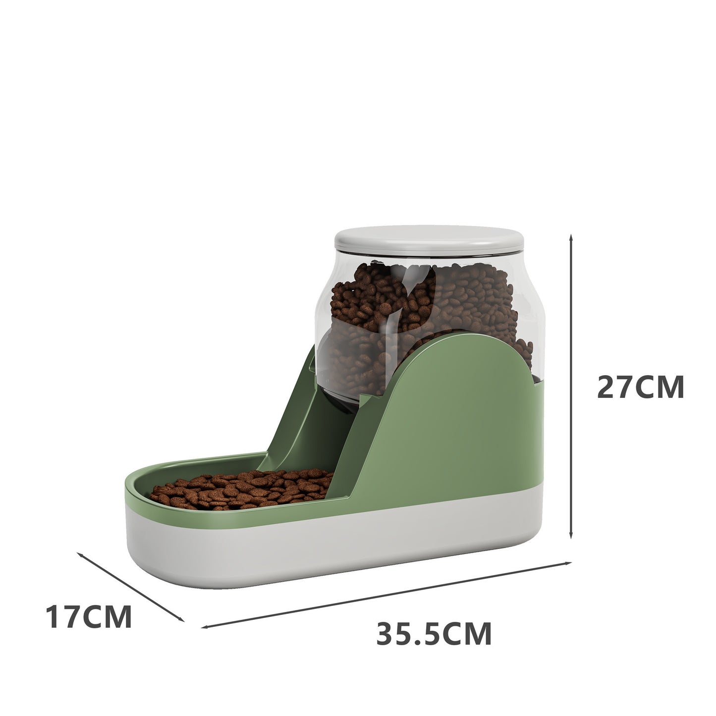 Automatic Dog Feeder And Water Dispenser for Dogs | Non Slip Dog Food Dispenser Green / Feeder food