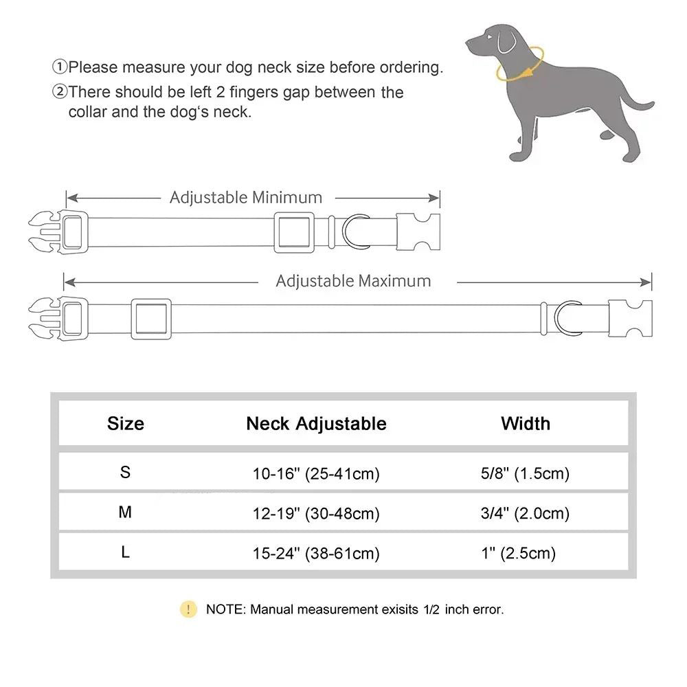 Adjustable Gradient Nylon Dog Collar | Stylish Collar For All Dogs collar