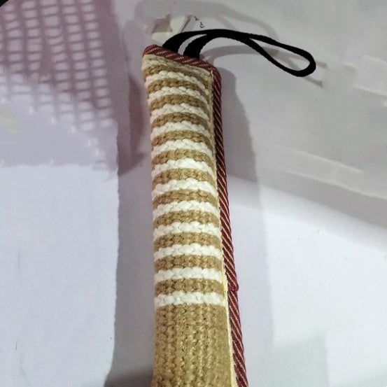 Durable Hemp Dog Bite Stick | Professional Training Dog Toy Beige dog training