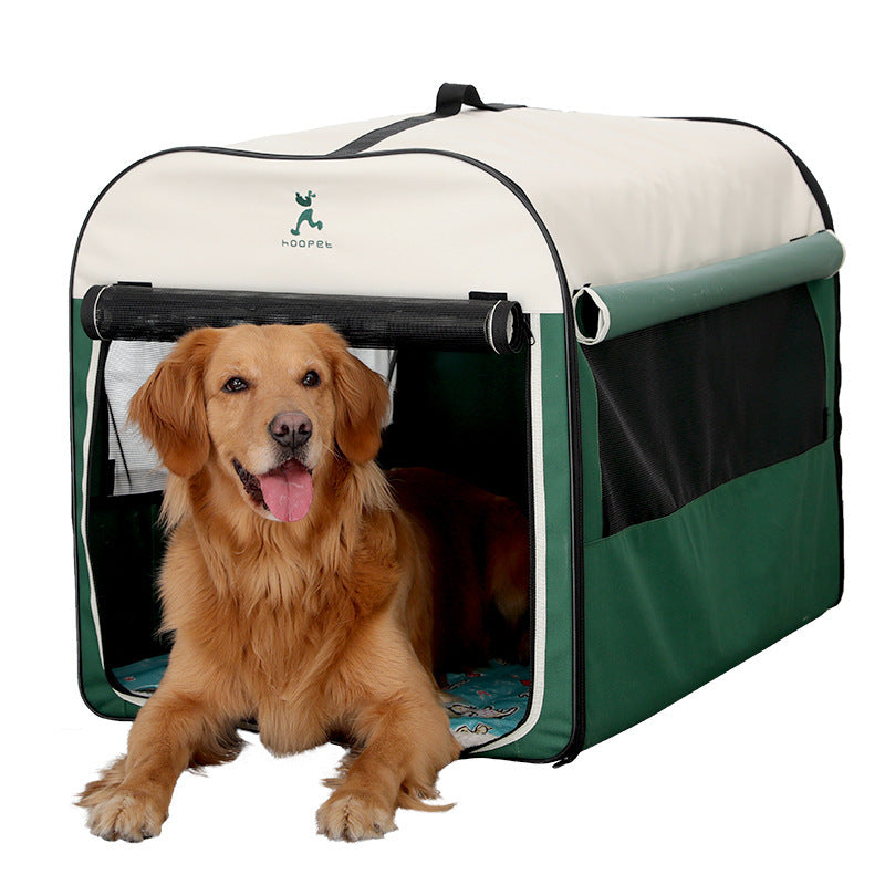 Cozy Indoor/Outdoor Dog House/Tent | Winter Warm And Breathable Dog Kennel Green / S house