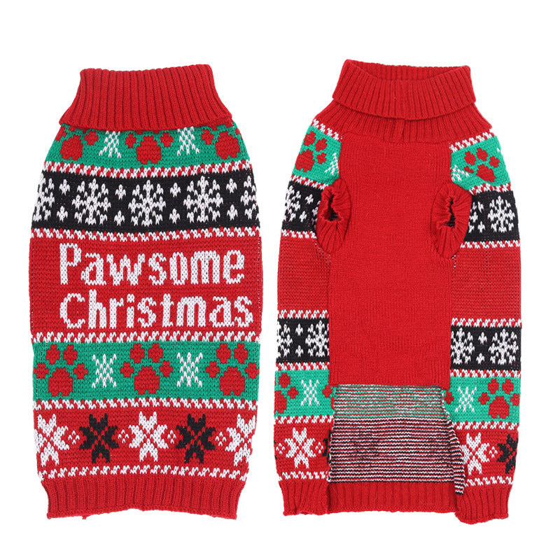 Warm Dog Christmas Sweater for Small Dogs | Winter Dog Christmas Clothing fashion