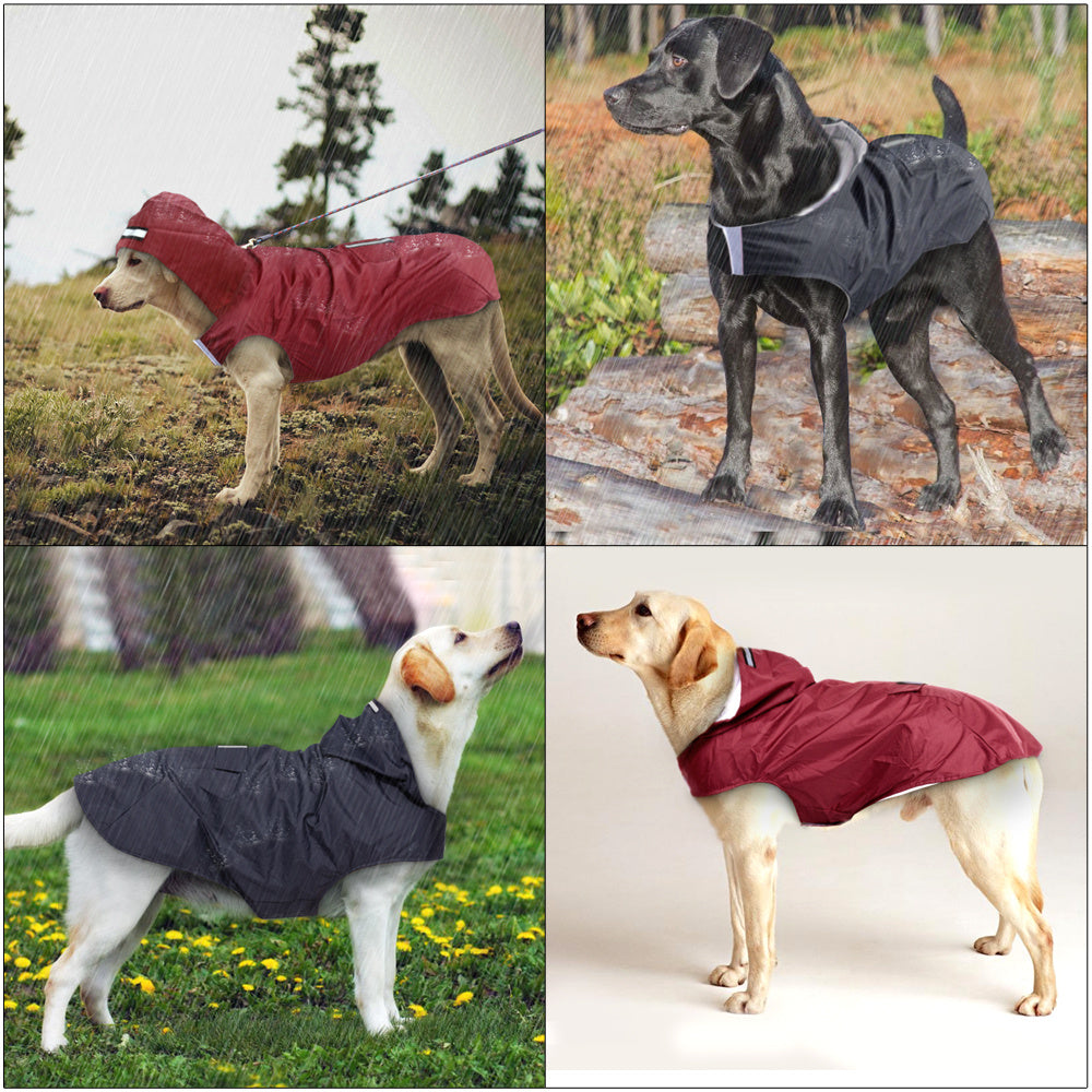 Waterproof Raincoat for Large Dogs | Breathable Mesh Dog Coats - outdoor