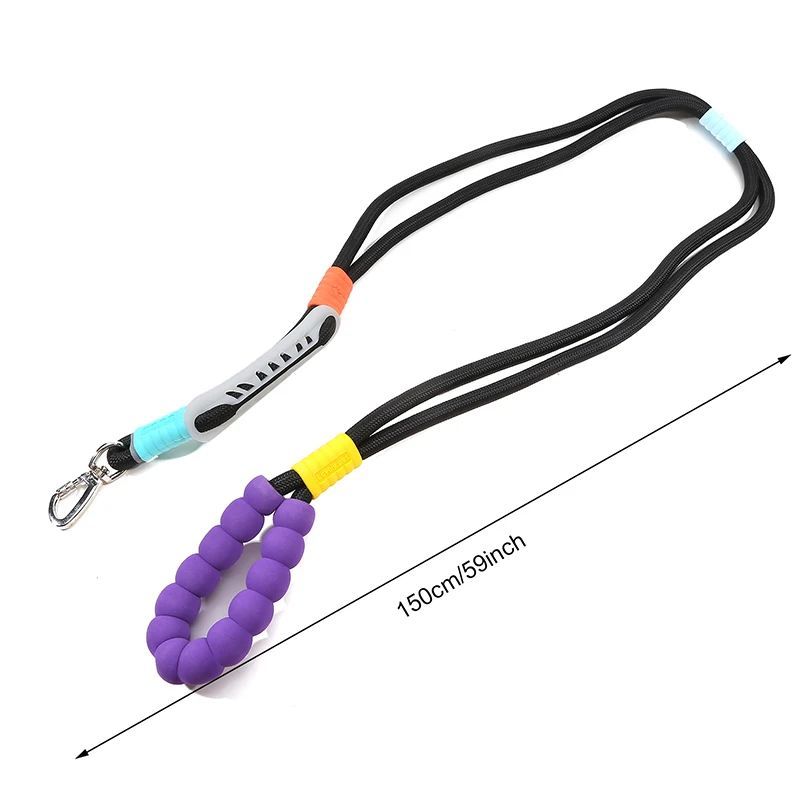 Nylon Dog Leash with Comfortable Foam Handle | Anti-Slip Dog Traction Rope - leash